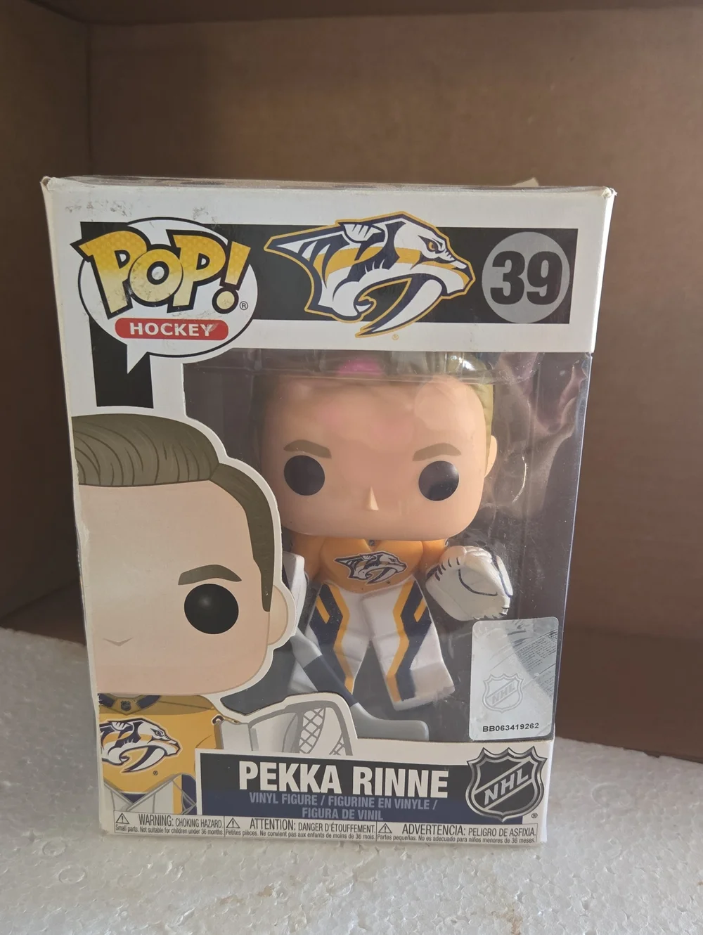 Funko Pop! Hockey Pekka Rinne Vinyl Figure - Yellow, White, Blue